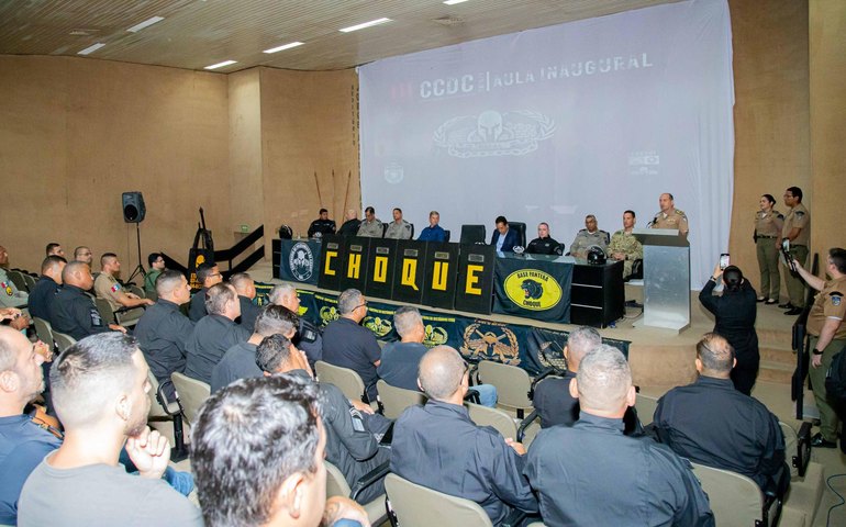PM promove aula inaugural do Curso de Controle de Distúrbios Civis