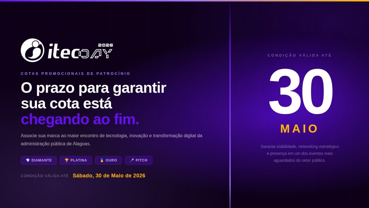 Evento do Itec encerra desconto promocional para cotas de patrocínio nesta semana