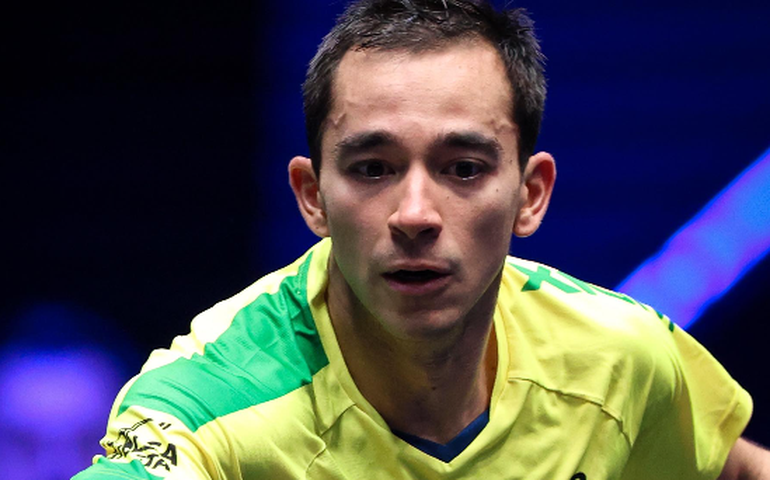 Hugo Calderano e Bruna Takahashi estreiam com vitória nas duplas mistas do Pan-Americano