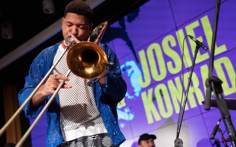 Cria da Baixada Fluminense, Josiel Konrad é o primeiro artista brasileiro de jazz a se apresentar em festival com os maiores trombonistas do mundo