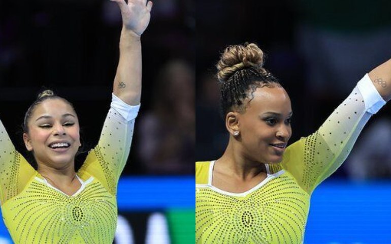 Rebeca Andrade e Flávia Saraiva dividem pódio e Brasil chega a seis medalhas no Mundial de Ginástica