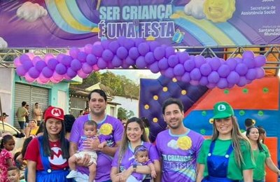 Ser criança é uma festa: prefeitura de Santana do Mundaú promove grande comemoração