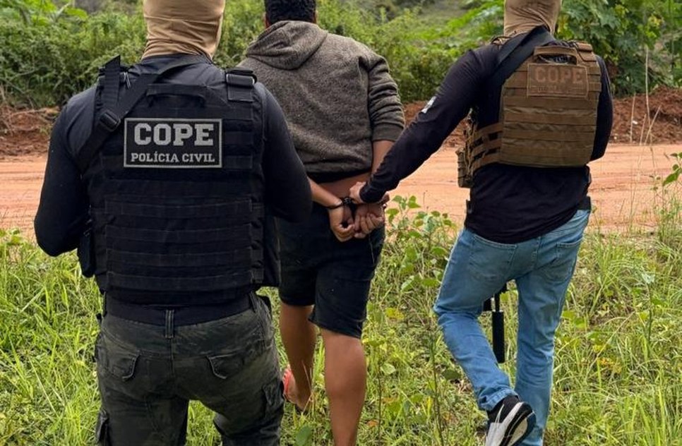 Foragido da Bahia preso em Estância / Foto: Foto: SSP/SE