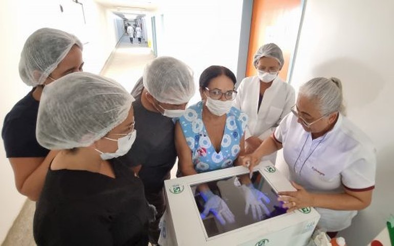 Hospital de Emergência do Agreste realiza treinamento sobre higienização correta das mãos