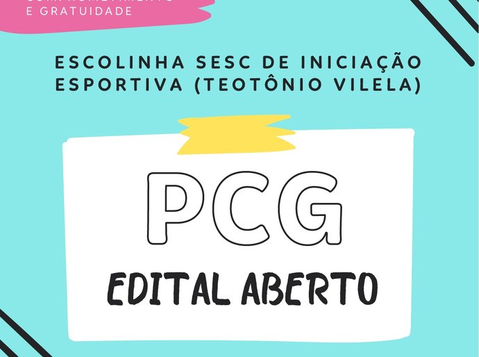 Sesc abre inscrições para escolinha de iniciação esportiva, em Teotônio Vilela