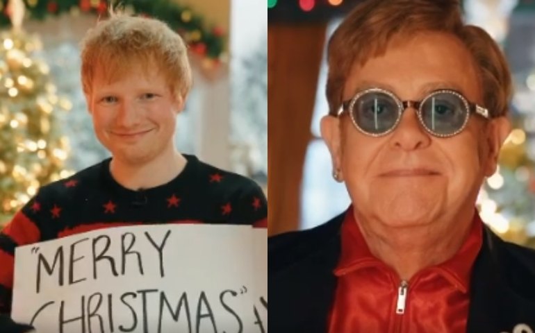 Ed Sheeran anuncia nova canção de Natal com Elton John