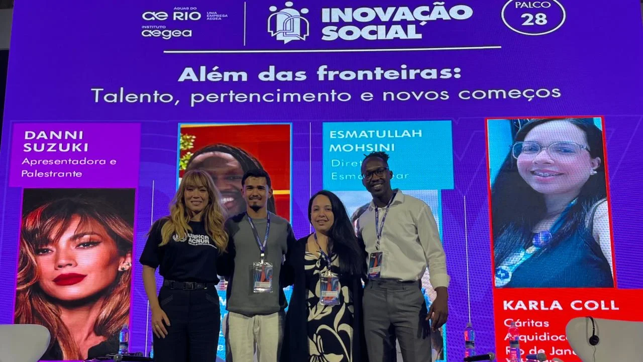 Histórias de reconstrução de pessoas refugiadas emocionam público no Rio Innovation Week