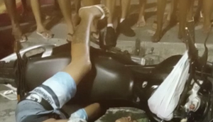 Assaltante tenta roubar moto e morre baleado por agente prisional em Aracaju; VÍDEO