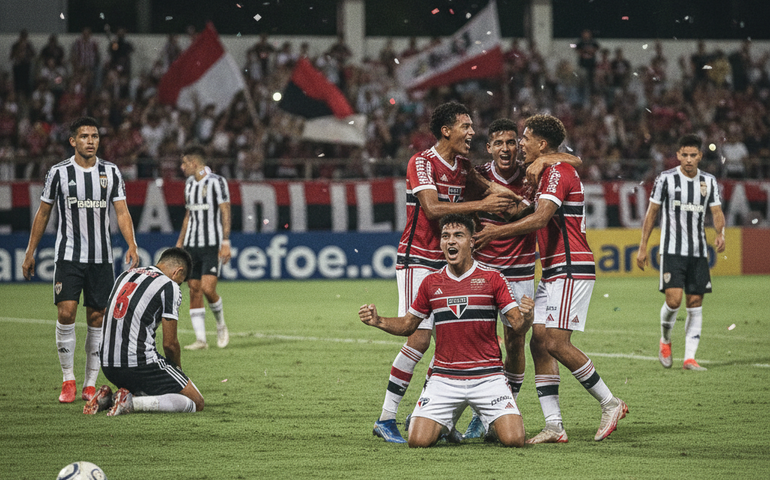 São Paulo supera Botafogo em jogo difícil e avança para a semifinal da Copinha
