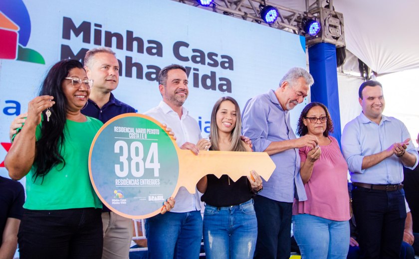 Paulo Dantas, Lula e Renan Filho entregam 384 moradias do programa Minha Casa, Minha Vida