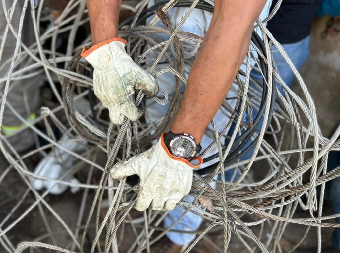 Operação Eletroalvo desencadeada pela Polícia Civil recupera materiais pertencentes à Equatorial Alagoas em ponto de sucata no Distrito Industrial