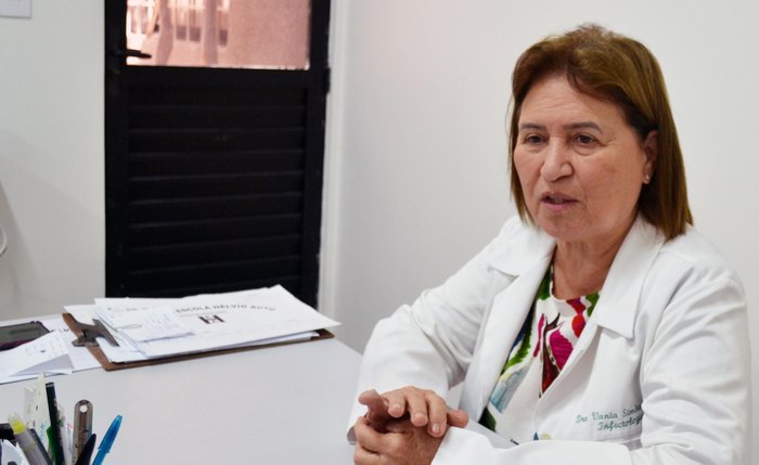 Vânia Pires, infectologista do Hospital Helvio Auto, alerta para a reintrodução do sorotipo 3 no estado