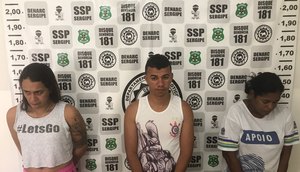 trio preso / Foto: SSP/SE