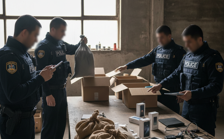 Operação Sandman mira quadrilha que furtava celulares e usava sacos de areia para enganar empresas