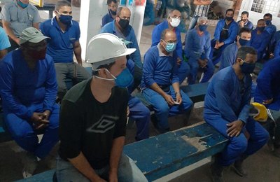 Programa Saúde do Homem leva ações do Novembro Azul a canteiro de obras