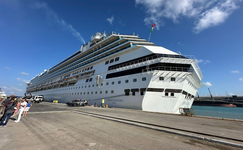 Maceió inicia temporada 2025/2026 de cruzeiros com previsão de 150 mil turistas