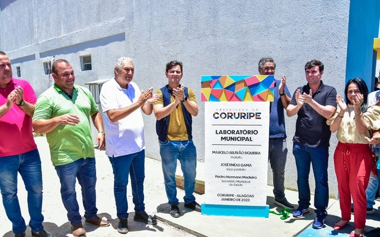 Inaugurado, Laboratório Municipal de Coruripe tem capacidade para realizar 120 coletas/dia e 20 mil exames mês