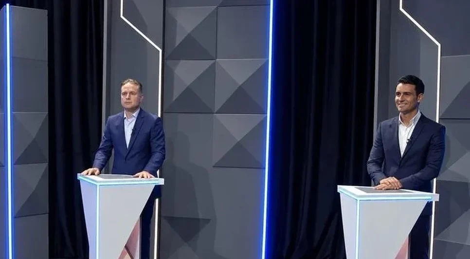 JHC (PSDB) e Renan Filho (MDB) em debate na TV Asa Branca - Foto: Reprodução/TV Asa Branca