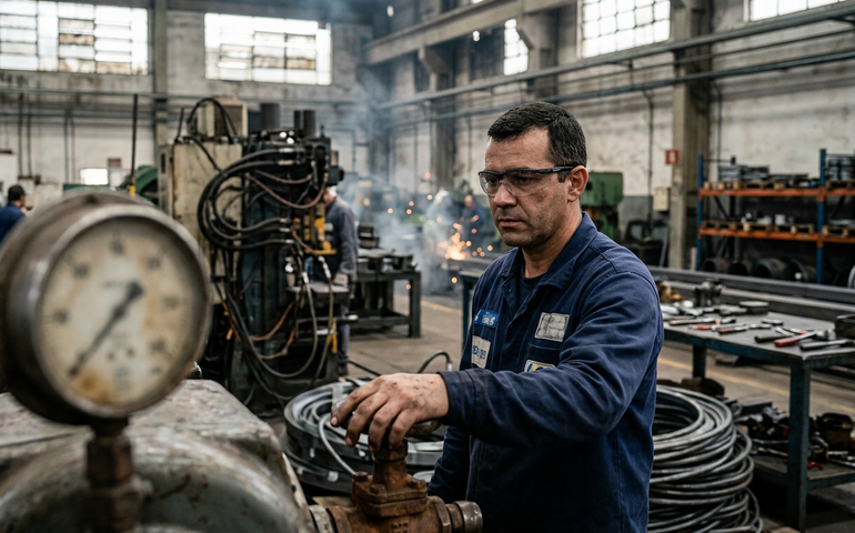 PMI industrial do Brasil avança para 47,3 pontos em fevereiro, aponta S&P Global