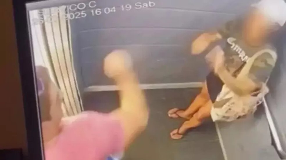 Mulher é espancada com mais de 60 socos por namorado dentro de elevador em condomínio na cidade de Natal