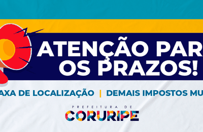 Coruripe: Contribuintes podem retirar guias de pagamento de forma online
