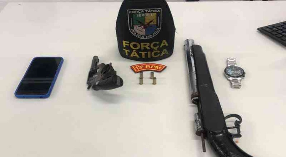 Apreensão de arma de fogo no 17 de Março / Foto: Foto: Ascom/PMSE