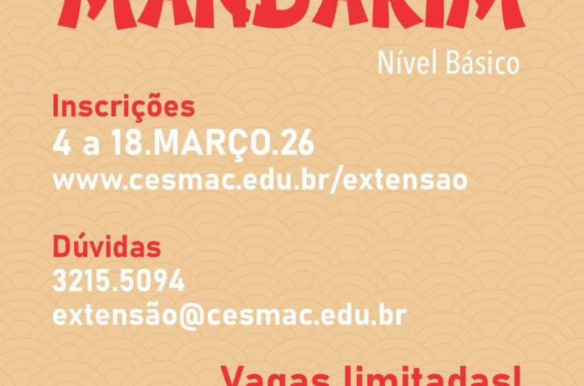 Curso de mandarim do Cesmac registra grande procura e abre portas para cooperação acadêmica com a China