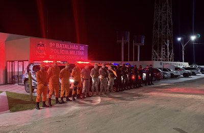 Exercício simulado treina forças de segurança para combate a ações criminosas em Delmiro Gouveia