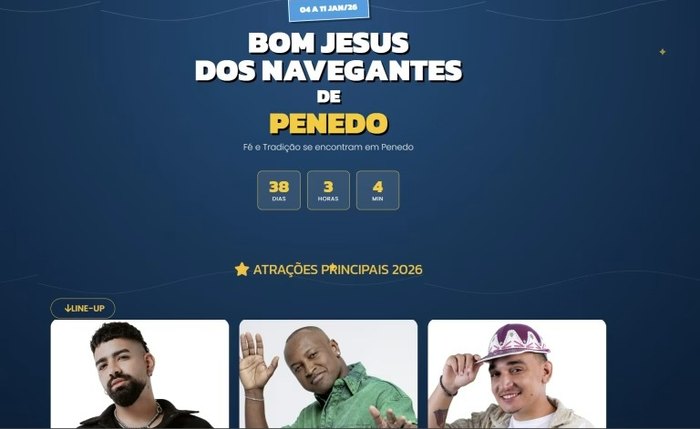 Prefeitura lança site do Bom Jesus 2026 com sistema moderno de hospedagens integrado