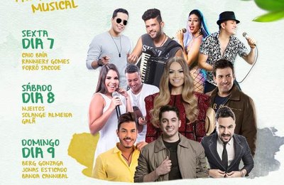 Prefeitura de Murici divulga programação musical da Festa da Natureza 2018 