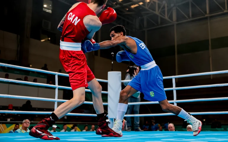 Boxeador Luiz Oliveira 'Bolinha' vence na estreia no Pan de Santiago