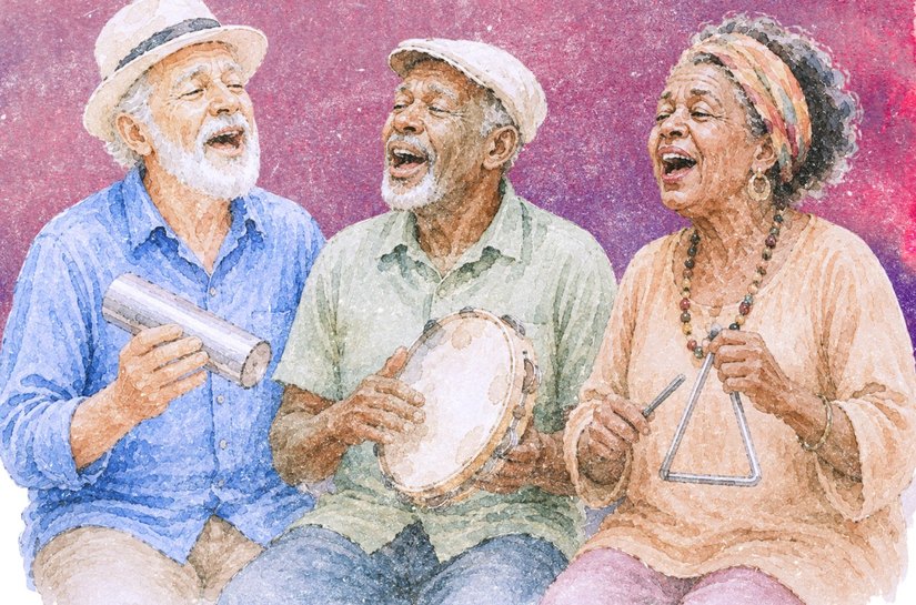 Projeto leva vivências musicais para idosos do Tabuleiro dos Martins, em Maceió