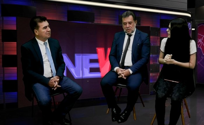 Imagem da entrevista realizada pela Tv Cidadã