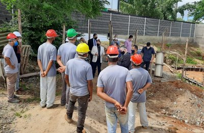 Procurador-geral de Justiça visita obra da futura sede das promotorias de Justiça em Palmeira dos Índios