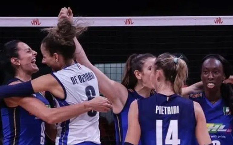 Brasil é dominado pela Itália e fica com a prata na Liga das Nações feminina