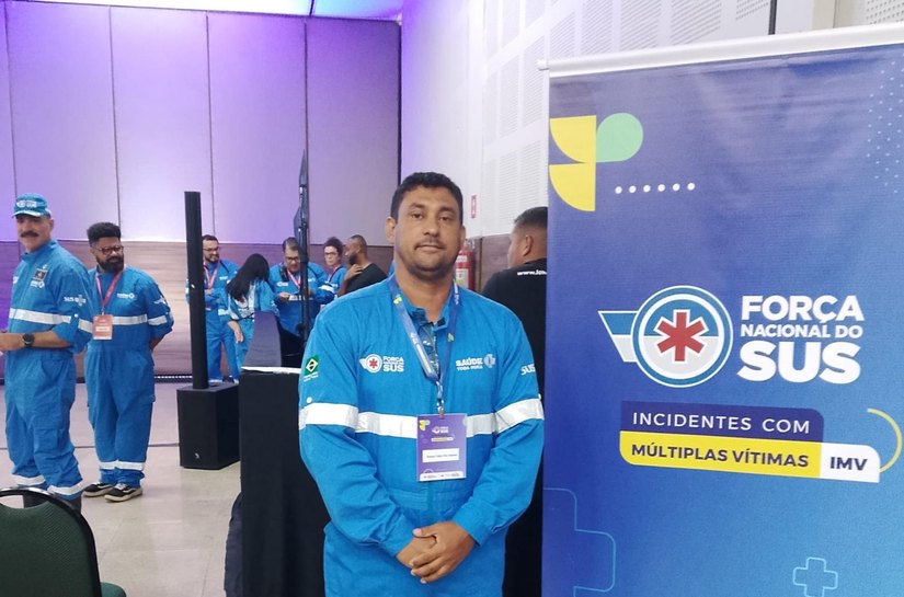 Profissional do Samu de Alagoas se capacita em treinamento nacional da Força do SUS para grandes emergências