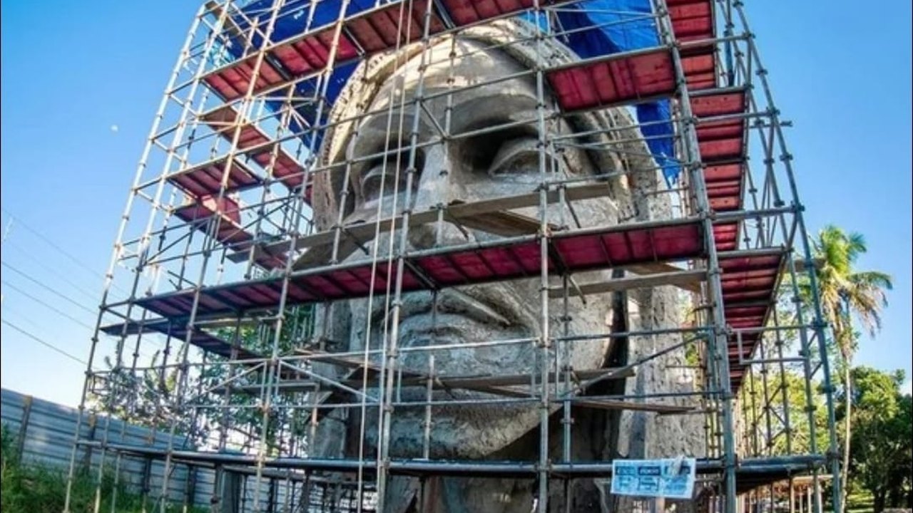 Técnicos do CREA e da UFAL apontam falhas e paralisam obra da maior estátua de Cristo do mundo no Pilar