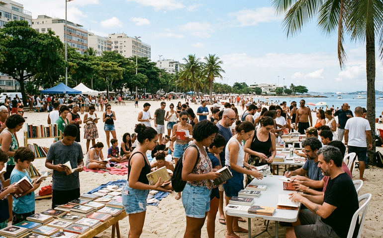 Evento Leituraço ocupará a Praia do Flamengo, no Rio, com autores e troca de livros