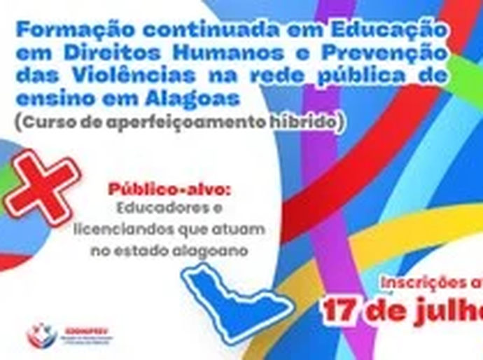 Ifal oferta formação continuada em Educação em Direitos Humanos e Prevenção das Violências