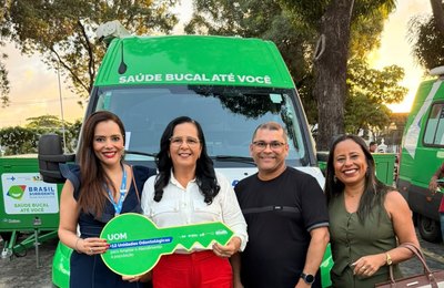Edilza Alves recebe unidade Odonto Móvel para ampliar atendimentos de saúde bucal em Lagoa da Canoa