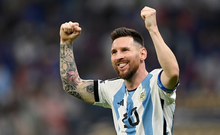 Messi abriu o placar do jogo em cobrança de pênalti