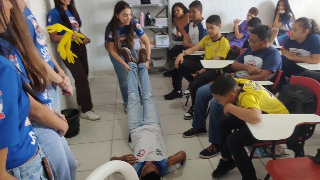 Projeto Samu nas Escolas leva aprendizado e cidadania a colégio de Maceió