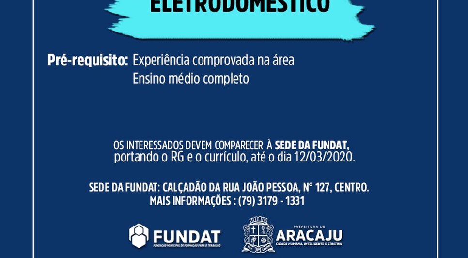 TEC EM ELETRODOMÉSTICO / Foto: Fundat