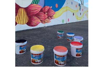 Artista alagoano realiza intervenção artística em parceria com Fabrica Ibratin