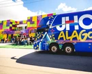 MDB tenta barrar na Justiça a circulação do Busão da Mudança, projeto utilizado por JHC para apresentar obras de Maceió e ouvir demandas da população do interior de Alagoas. - Foto: Jonathan Lins/Assessoria