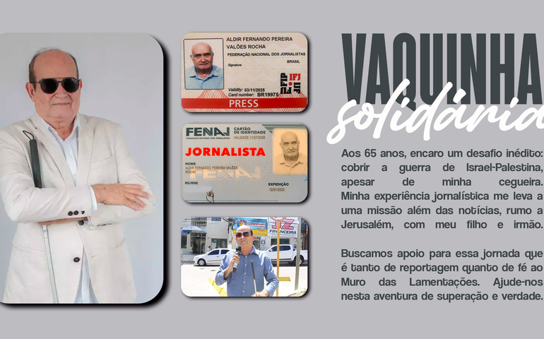 Jornalista alagoano pede ajuda para cobrir guerra em Israel