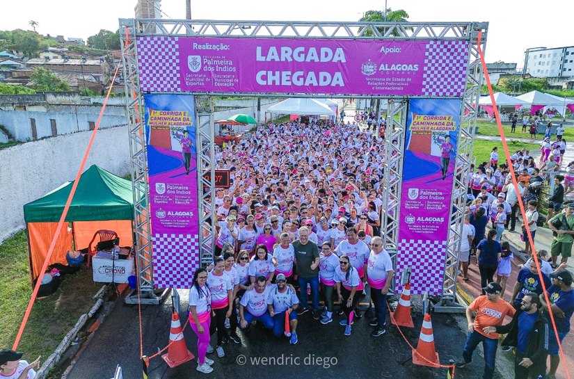 1ª Corrida e Caminhada da Mulher Alagoana acontece em Palmeira e reúne mais de 1.000 inscritas