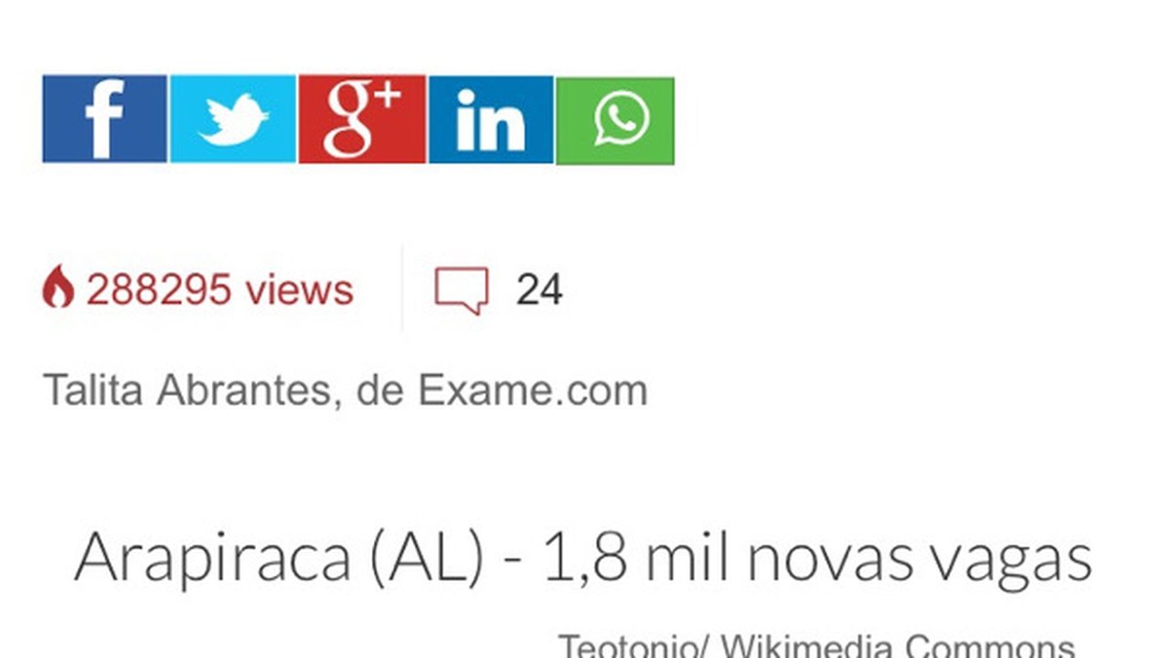 Revista Exame mostra que Arapiraca supera crise e gera empregros
