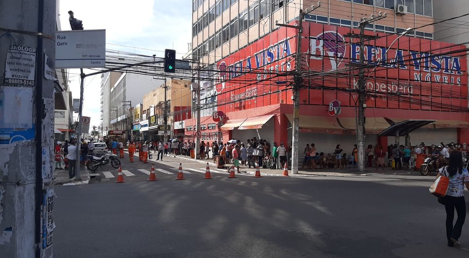 interdição de ruas em Aracaju