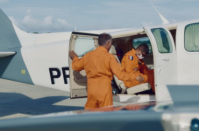 Departamento Estadual de Aviação realiza operação de busca e transporte do pequeno Joaquim